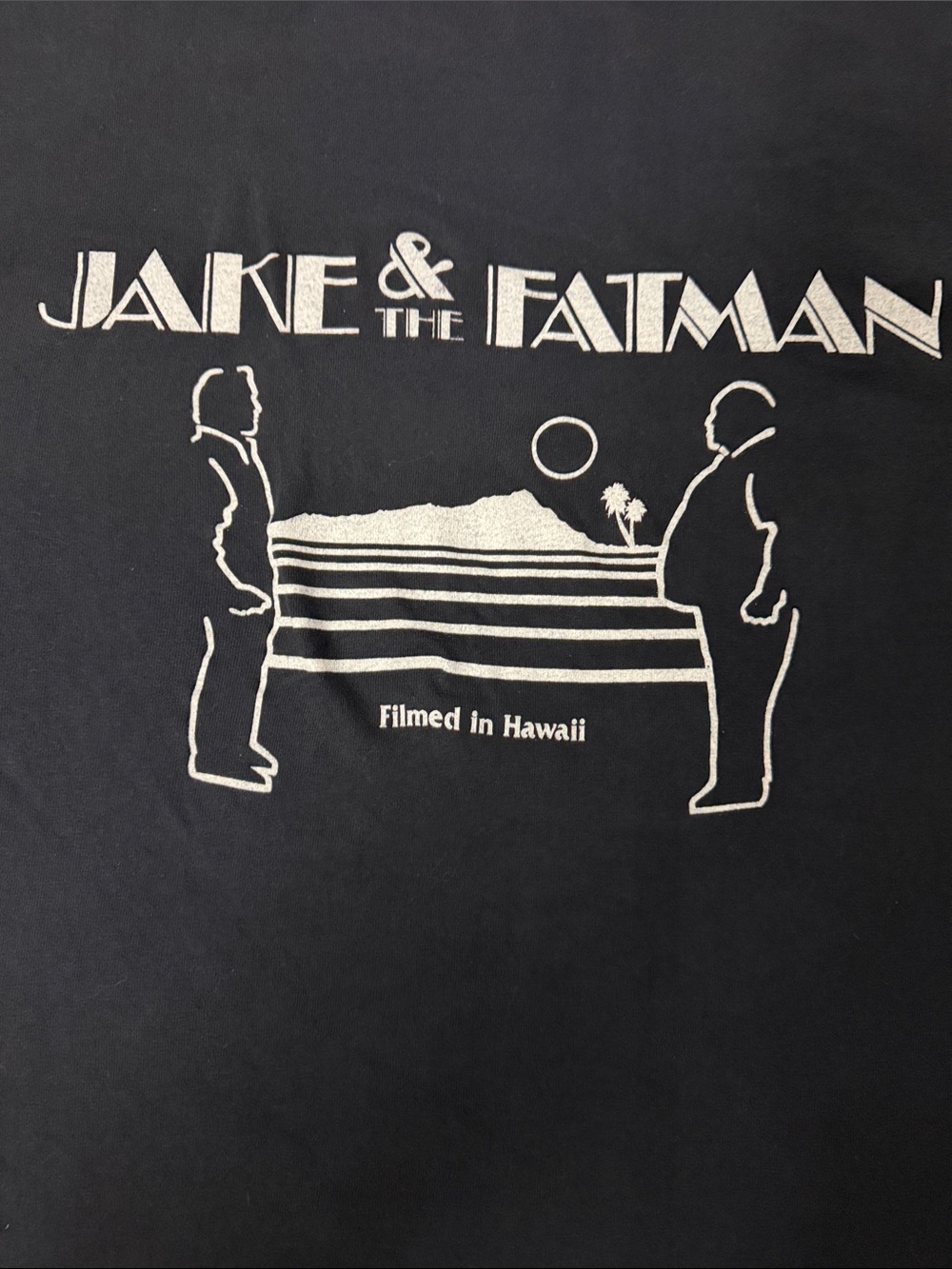 VTG Late 80’s “Jake & The Fatman” On Location In Hawaii Film Crew T-Shirt - L